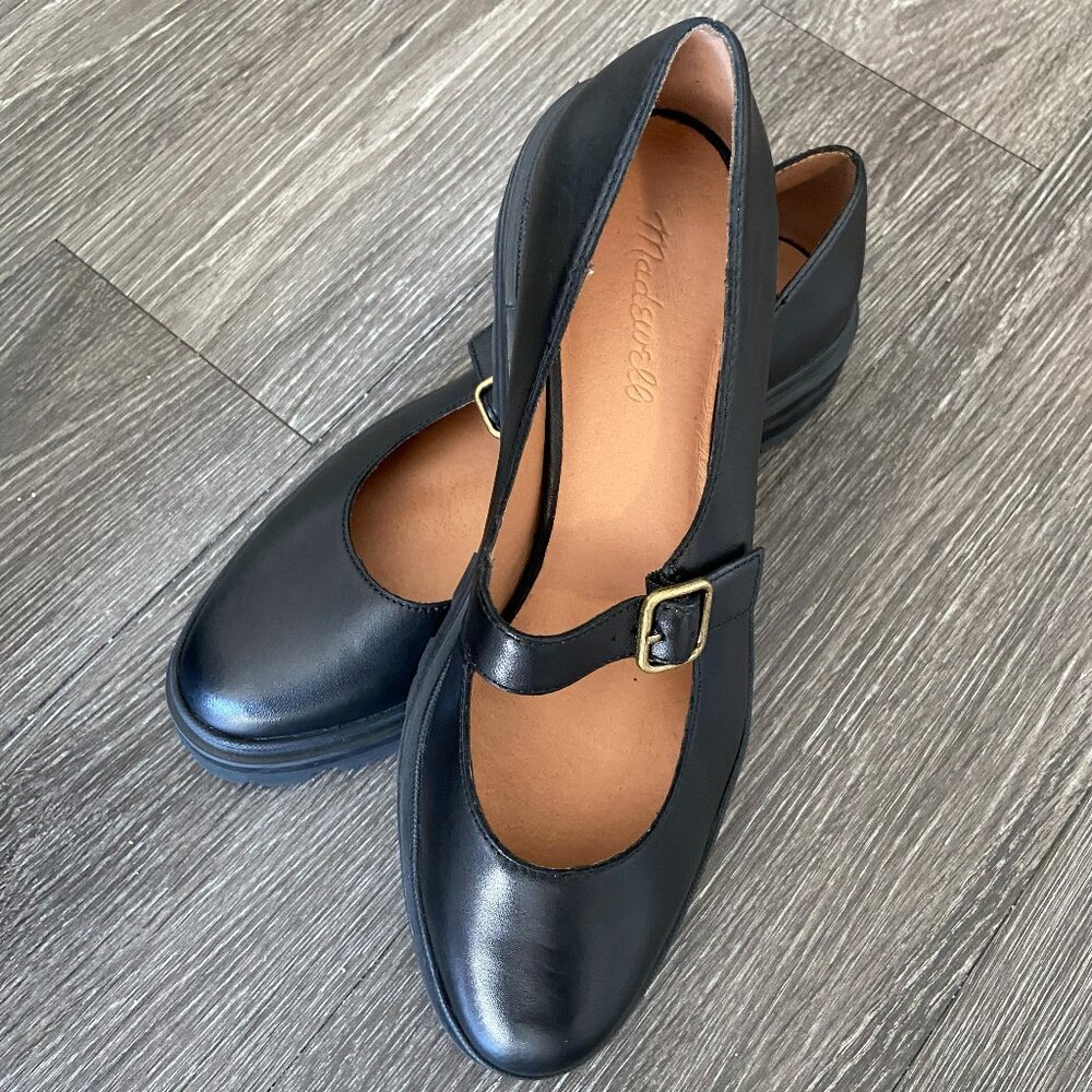 Madewell The Freya Platform Lugsole Mary Jane - Size 10